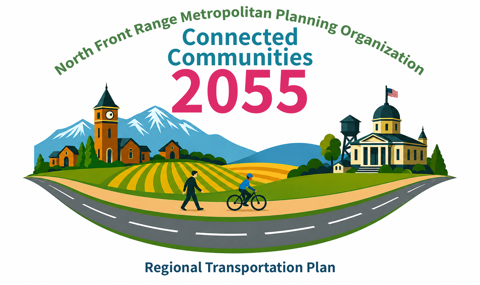 The 2055 RTP Plan logo